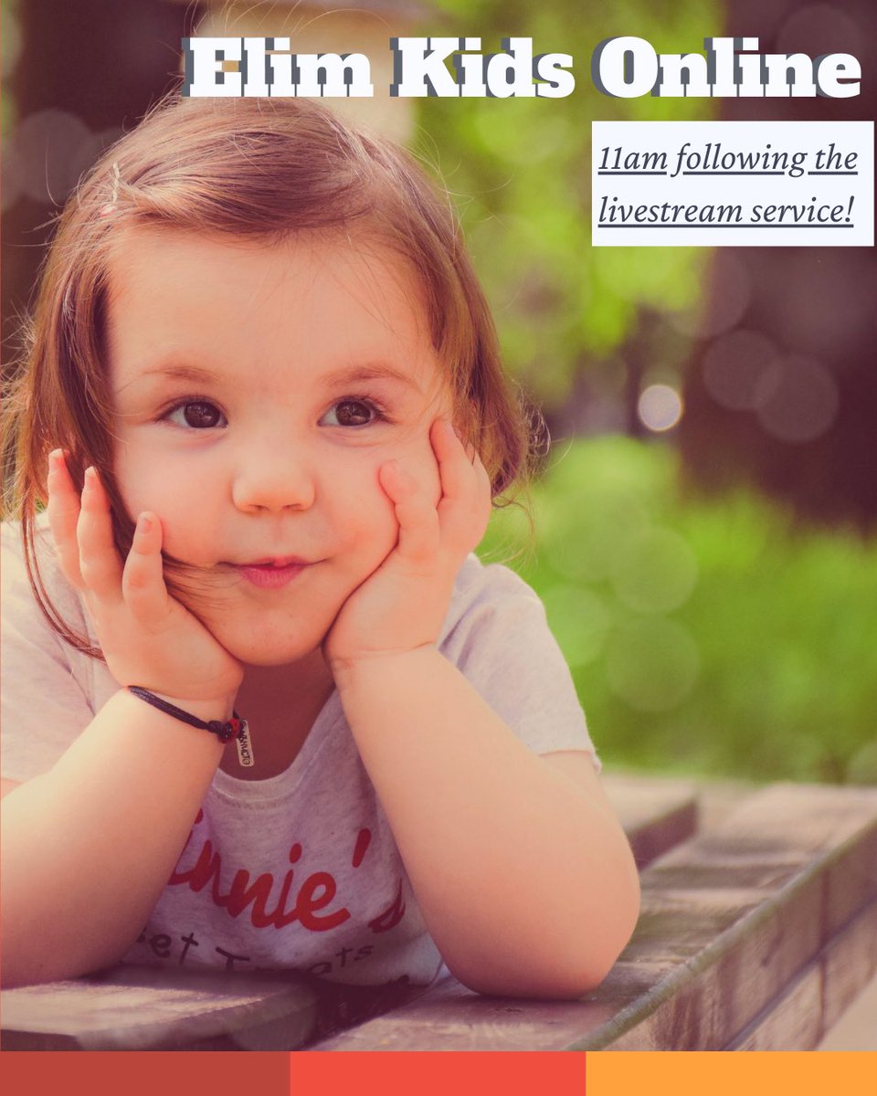 elimtabernacle's tweet photo. Inviting all the kids (and adults too) to join us for the latest episode of Elim Kids Online following our 10am livestream service! https://t.co/eLaKhQIu3Z