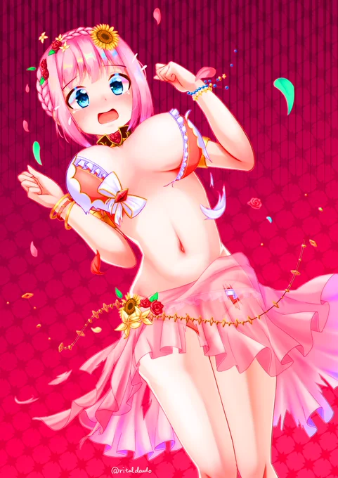 最近のイラスト、彩度低めを意識しているんですがこれは…。暗めの色を使った絵は雰囲気の代わり方がえげつない。#絵を彩度100にすると超派手 