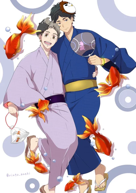 浴衣と金魚【赤菅】
顔アップも是非見てください(❁'ω`❁)♡ 