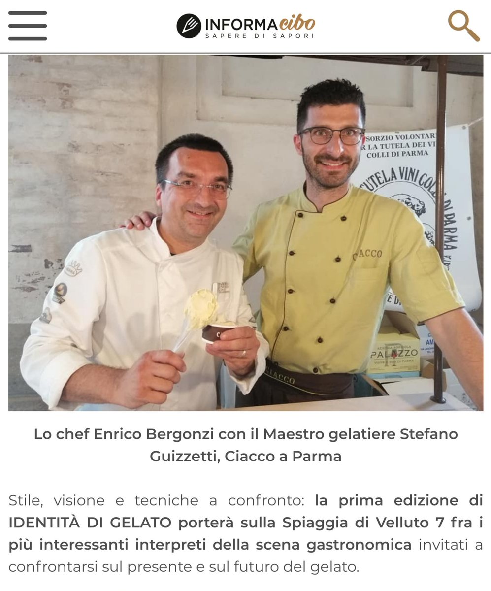 EdTroiano's tweet photo. A Senigallia la prima edizione di IDENTITÀ DI GELATO: lunedì #27luglio
Il gelato gastronomico con tanti relatori fra cui Mauro #Uliassi, @morenocedroni Corrado Assenza, Stefano #Guizzetti
QUI https://t.co/a0KewrgJY8
@paoloigna1 @maurididi @savinovurchio @oloapmarchi https://t.co/d2cAzxuvYZ