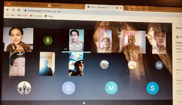 prodefkohima's tweet photo. A webinar was organized by #NCC units of #Nagaland under the aegis of NCC Dte NER & NCC Gp #Kohima on #21YearsOfKargilWar #OpVijay.
Cdts took a pledge;paid tributes to the #bravehearts through poems, paintings,songs & participated in a quiz competition too. #CourageInKargil https://t.co/R3T6X9YaNk