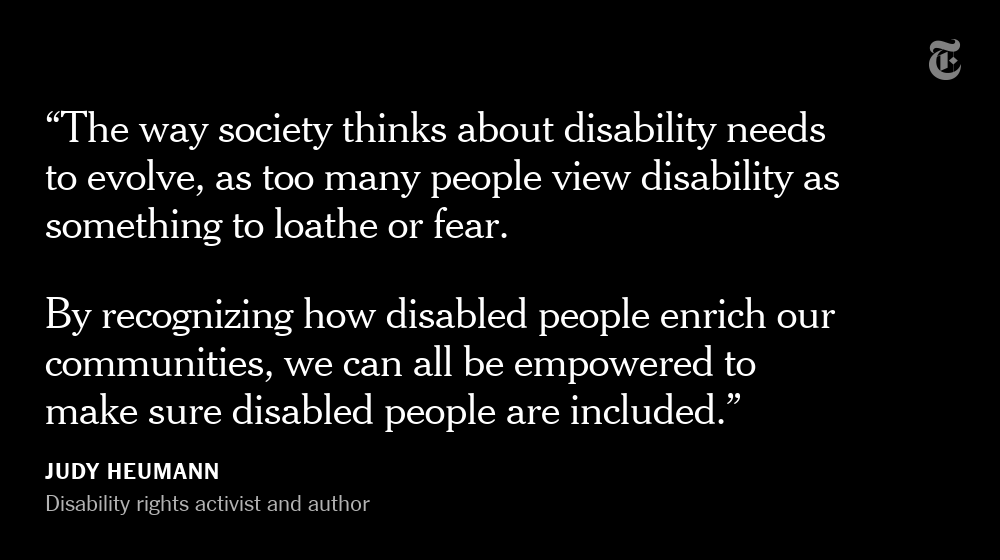 We asked the disability rights activists Judy Heumann, Alice Wong and Haben Girma to reflect on the 30th anniversary of the Americans With Disabilities Act. They said the work of a civil rights activist is never done.  https://nyti.ms/2BA7S8k 
