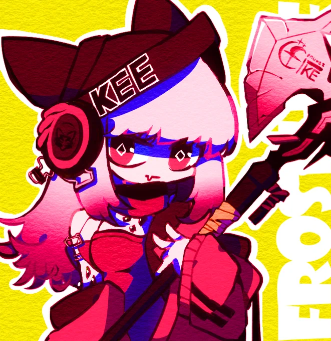 #絵を彩度100にすると超派手 