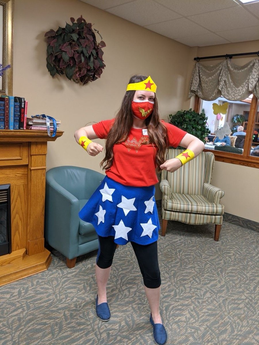Taunton_Mills's tweet photo. Emily from Recreation leading the way for Dryden. Dryden Team showed their Superhero Poses on our Theme day this week. What would your superhero pose be? #ThemeDaysAreFun #RealLifeSuperHeros #TauntonStrong #ProudtoWorkAt https://t.co/8qXC56BN8n