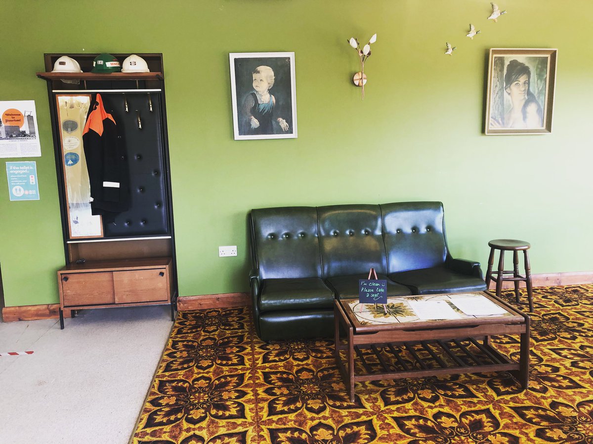 Recreation of National Coal Board 70s house at #thepitmicropub #NewsteadVillage a wonderful place with lots of outside seating #nottinghamshire #realales and a quality landlady. Recommended! <a href="/NottinghamCAMRA/">Nottingham Drinker</a> <a href="/thepitmicropub/">The Pit Micropub</a>