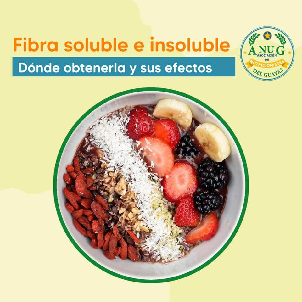 ANUGuayas's tweet photo. La fibra es la parte de los alimentos que no puede descomponerse durante la digestión. Por lo tanto, debido a que recorre el sistema digestivo “sin digerirse”, desempeña un rol importante en mantener a su sistema moviéndose y “funcionando adecuadamente”.
https://t.co/6GMfCw1EDD https://t.co/FMqmyLHjaA
