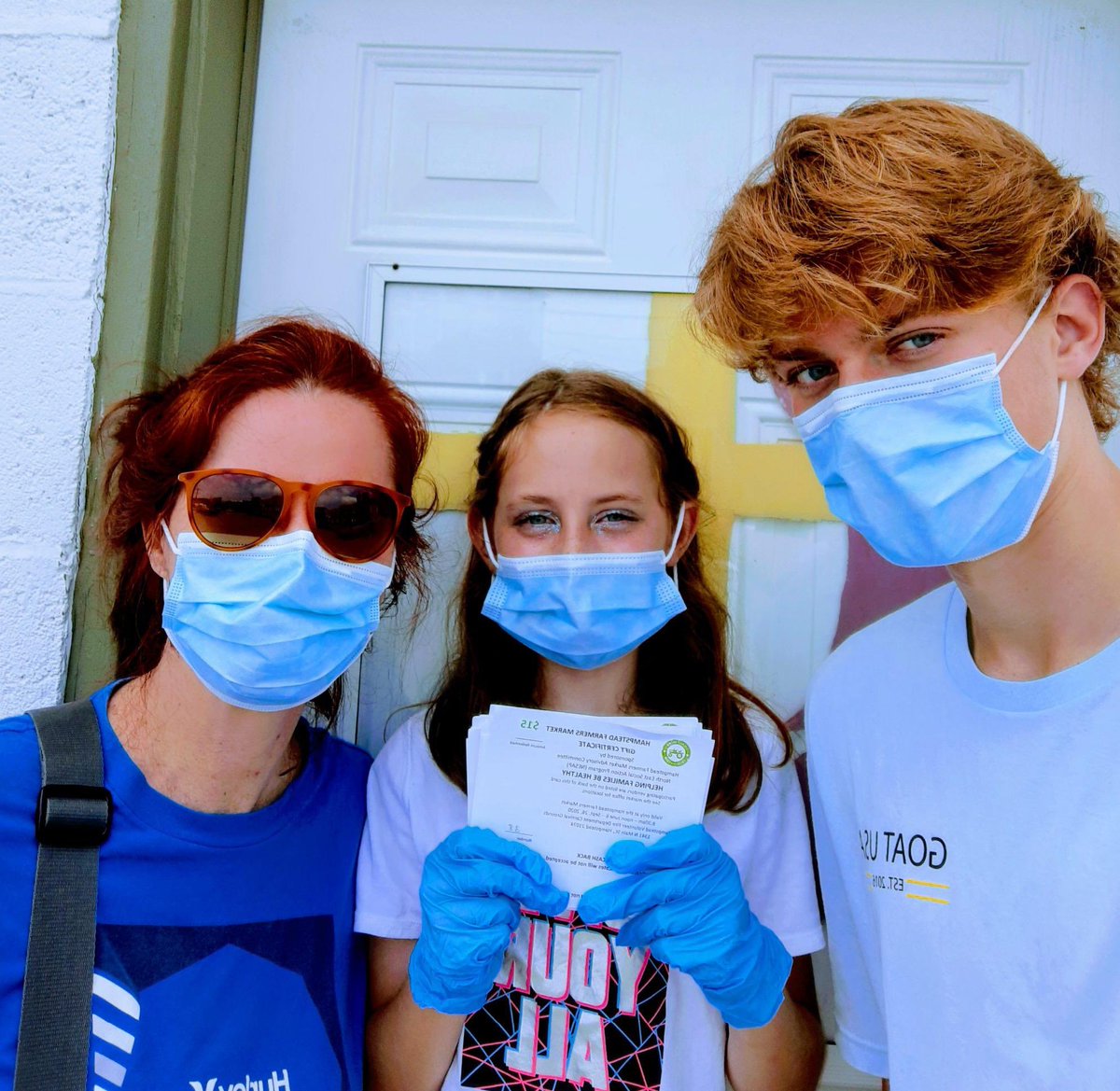 HampsteadsLFP's tweet photo. We are so thankful for friends who are able to help us at the pantry when we cannot be there. The Wilk family gave away $150 in gift cards to the Hampstead Farmers’ Market yesterday and stocked the pantry shelves for us. Thank you! https://t.co/kO3LnX189x