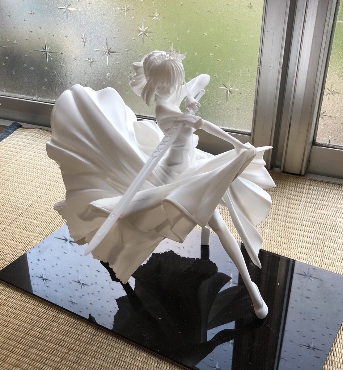 creamode's tweet image. オルタさんの布とティアラがふつくしい(=´∀｀) 
#制作過程の写真だけで興味を持ってくれる方へ届け