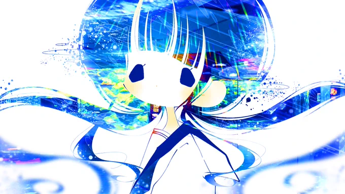 えらいこっちゃ
 #絵を彩度100にすると超派手 