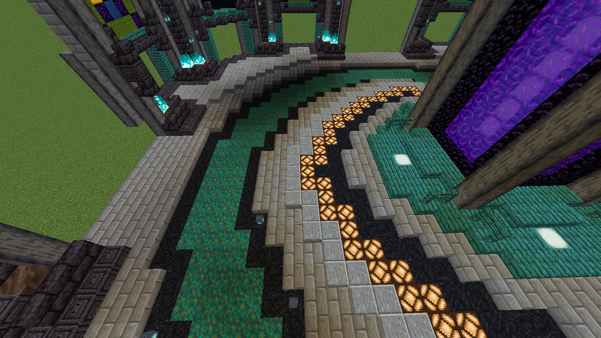 DaKatzTV's tweet photo. For those asking for the nether hub dimensions. These are the screenshots I referenced when building it. They should work for you :) #netherhub #minecraft #netherupdate #minecraftsmp https://t.co/8hd3hp50Tw