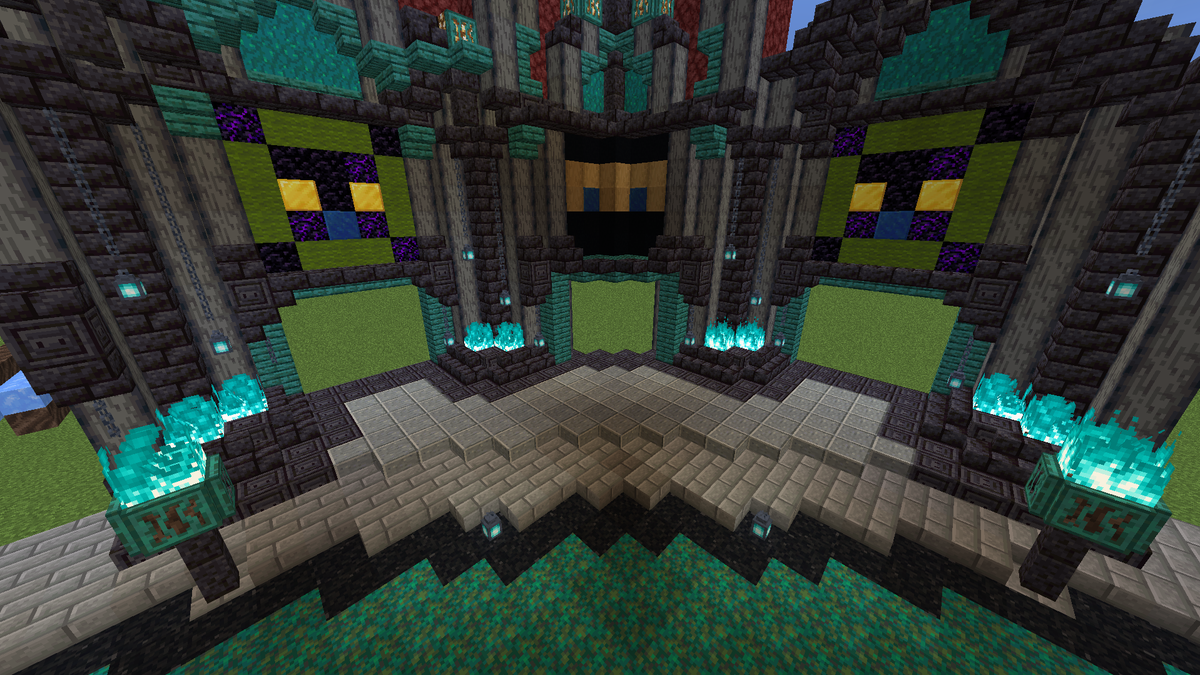 DaKatzTV's tweet photo. For those asking for the nether hub dimensions. These are the screenshots I referenced when building it. They should work for you :) #netherhub #minecraft #netherupdate #minecraftsmp https://t.co/8hd3hp50Tw