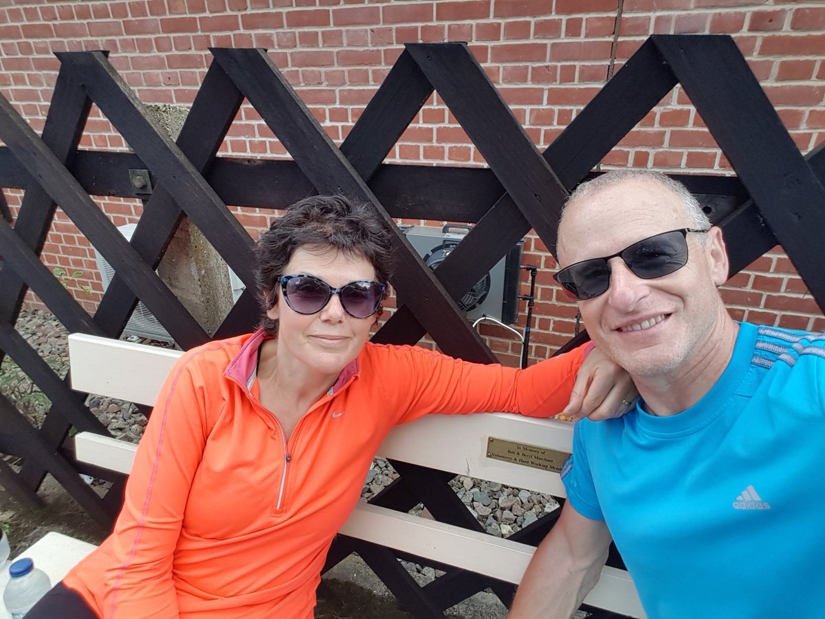 JGunton's tweet photo. Sunday cycle cake treat at 25k pit stop before turn around for home. https://t.co/QueE6svRNr