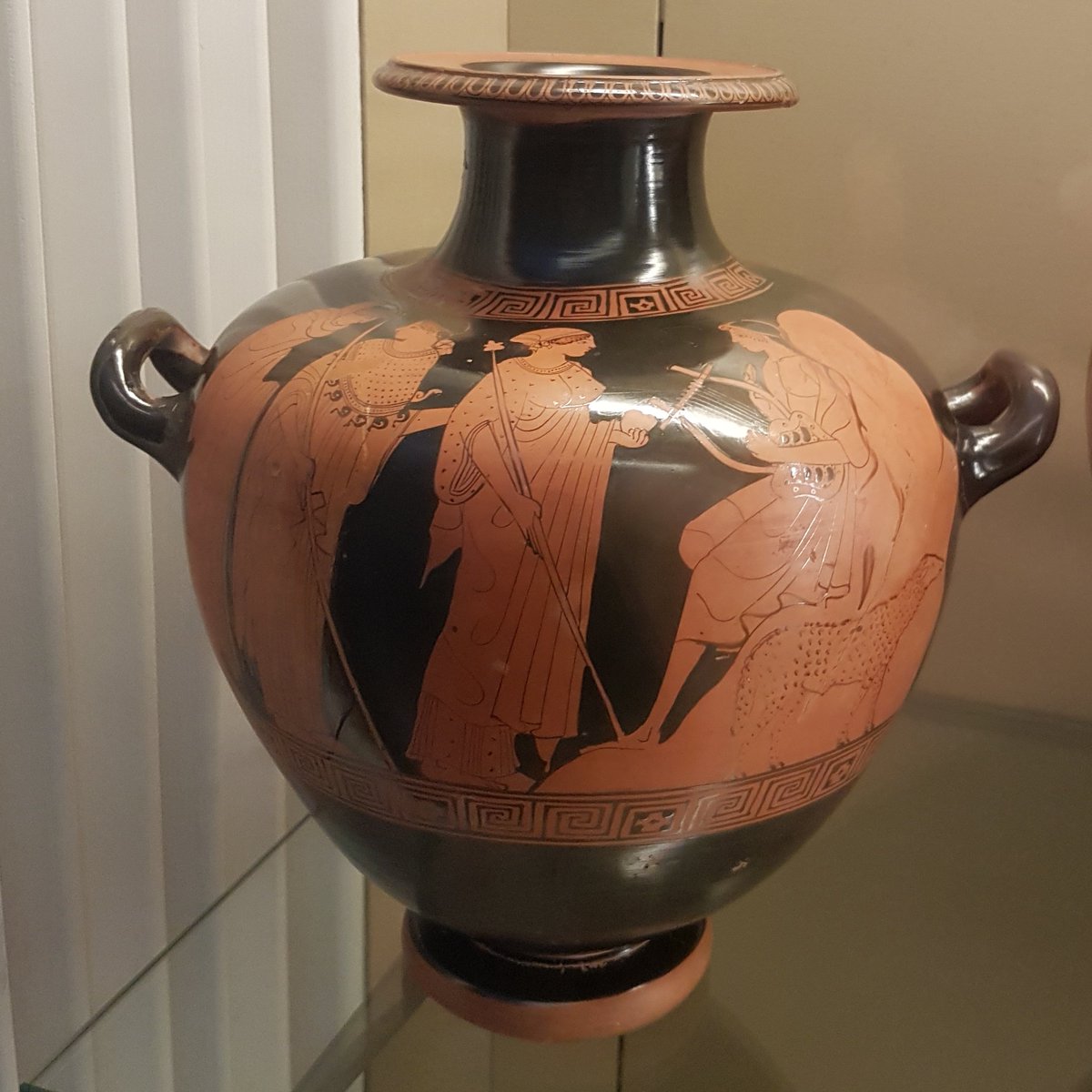 The Judgement of ParisRed-figure hydria said to be from Capua, c. 470 BC.  @britishmuseum  #ceramics  #art  #mythology  #classics