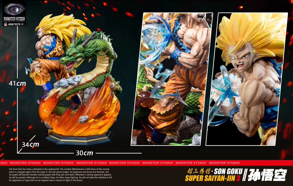 MundoKame's tweet photo. #MonsterStudio - Super Saiyan 3
- 353 € sin contar los gastos de envío!
- Versión VIP y versión DX
- Escala 1/6
- Medidas: 41 x 34 x 30 cm
- Con LED
- Lanzamiento: dic 2020 - marzo 2021
- PO abierto!
#DragonBallZ #DragonBallSuper #GokuSSJ3 #GokuUltraInstinct #GokuSSJ #Goku #DB https://t.co/KoZcBsEC4m