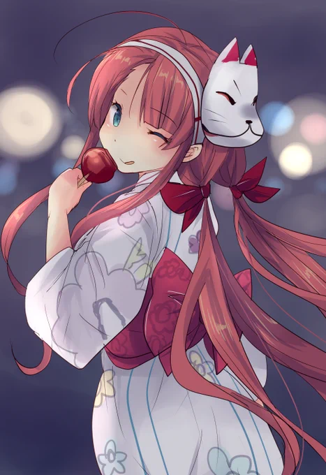 江風ちゃん浴衣 