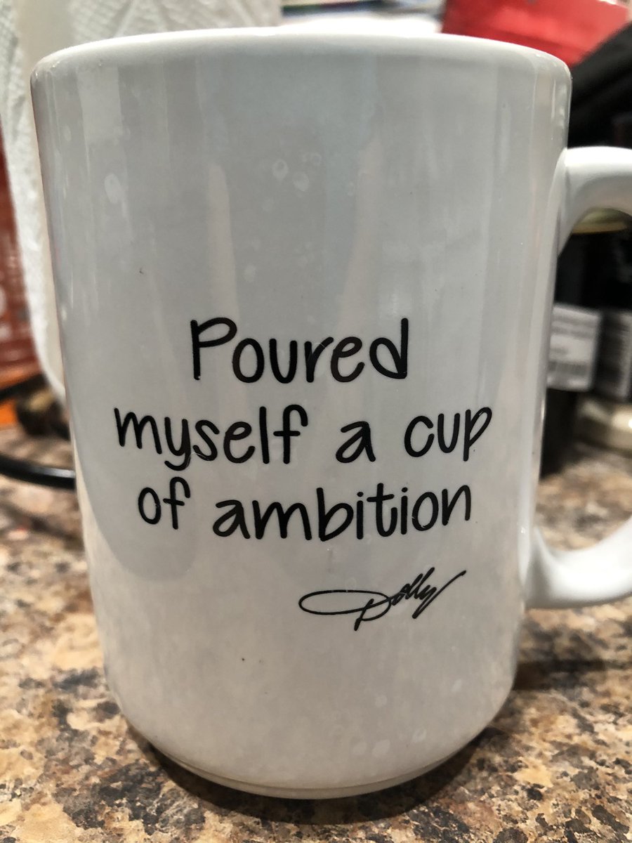 LilDisFan's tweet photo. Sunday coffee in the third of my new non Disney mugs (I know right?). Leah and I each picked up this one and itโs fabulous. #dollyknows #dollypartonlove https://t.co/RNFhRjNwme