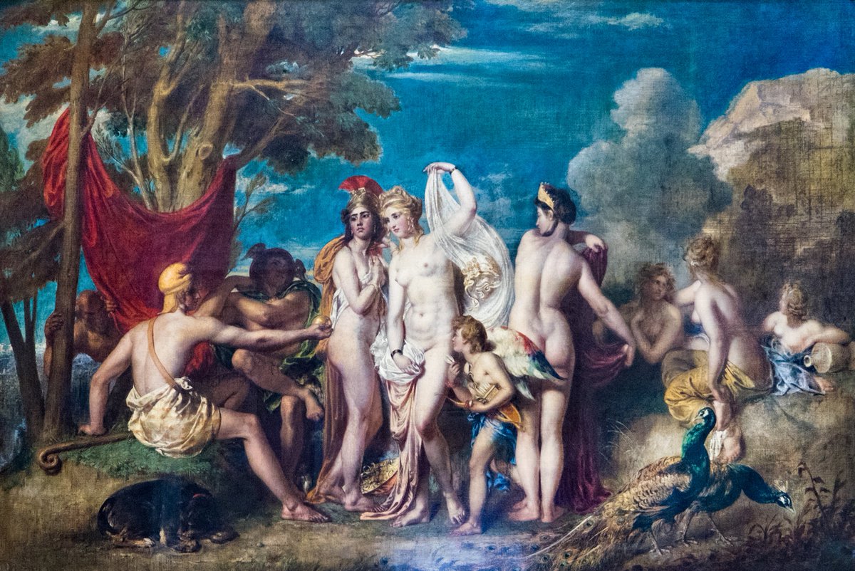 The Judgement of ParisPainting by William Etty, 1825-1826.  @LeverArtGallery  #paintings  #art  #mythology  #classics