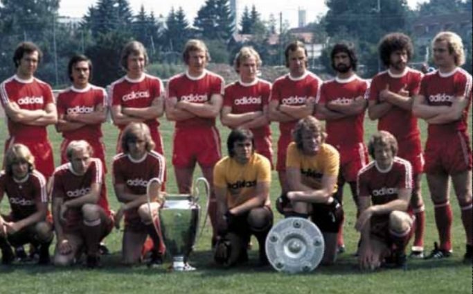 During the 1973/74 season, Bayern won the Bundesliga and the European Cup and nearly did the Treble. Roth was a crucial player in the Bavarian team's midfield playing 45 games in all competitions and contributing with 9 goals.