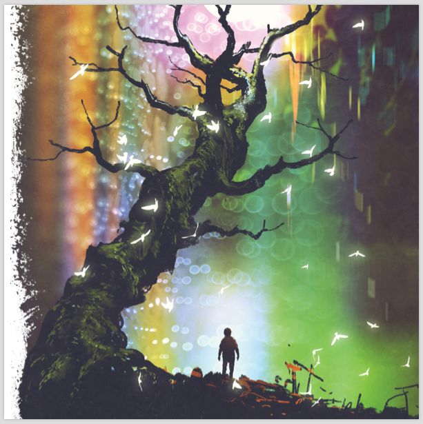 The aesthetic of this game is bright yet surreal.The worldbuilding material is 12 regions, each with two paragraphs and a d6 table of plot hooks.