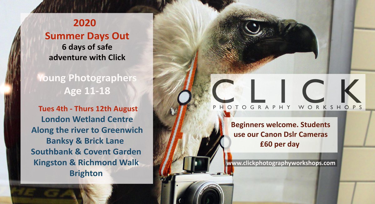 CPWorkshops's tweet photo. Safe staycation photography days out for W. London teenagers. Dslr cameras provided - small groups - amazing locations https://t.co/8JCyb1J39m #photographyforkids #summerphotography @WOIKingston @Teddington_Town @TPGallery @TimeOutArt @KingstonArts @LoveHamptonWick @TwickMums https://t.co/cNOLACxz6f