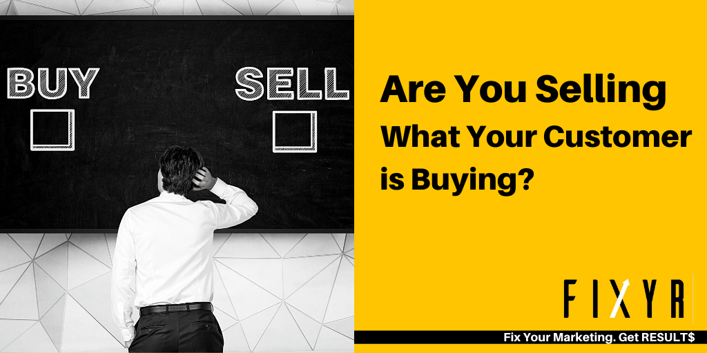 Fixyr_Marketing's tweet photo. Are you selling what your customer is buying? https://t.co/TejmQe3OC9

#fixyourmarketing #fixyr #marketing #marketingforaccountants #buyvssell #featuresvsbenefits #jobstobedone #professionalservicesmarketing https://t.co/exXKdinPrh