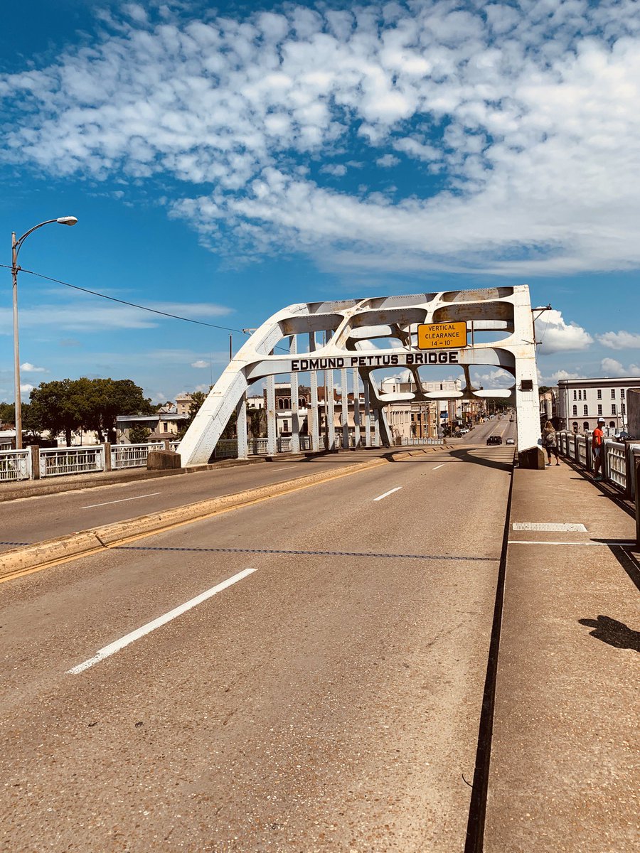 MarkKincannon's tweet photo. We were there yesterday not realizing what would happen there today. To me it is amazing that in a town that is nearly 80% black the name of the bridge still stands #CompassionPlease #Selma #ChangeTheName #JohnLewis https://t.co/yT3FezgWiu