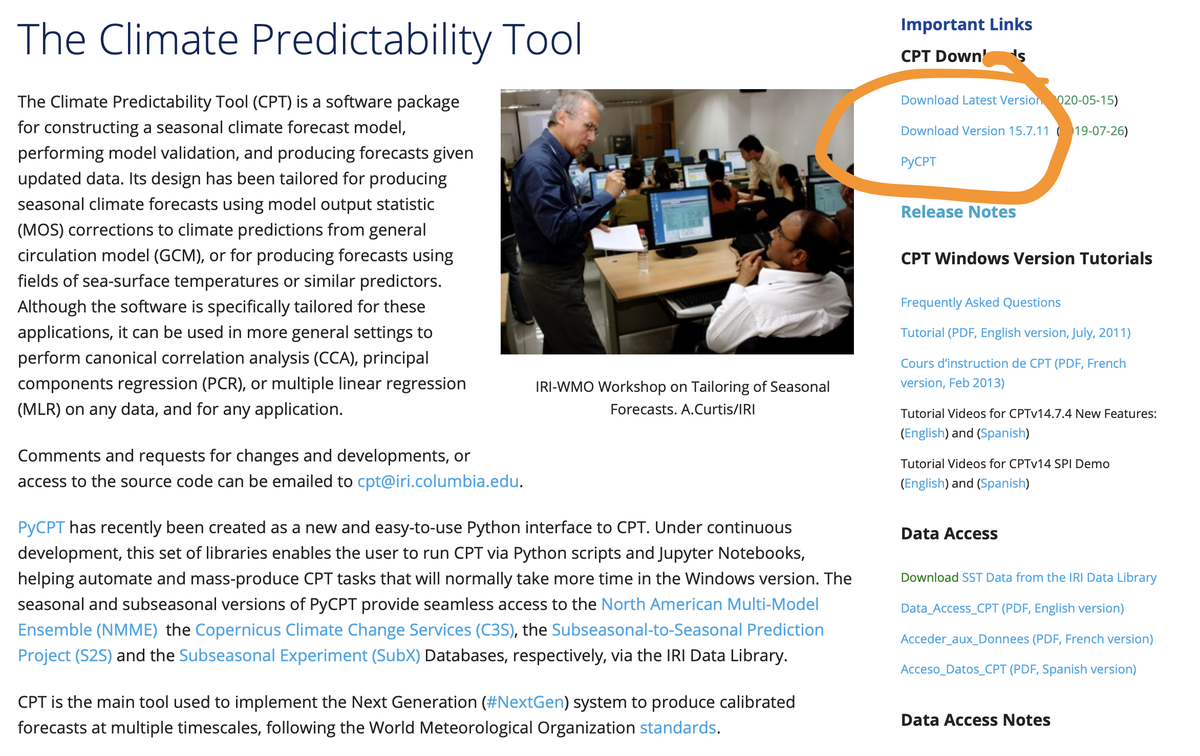 agmunozs's tweet photo. The @climatesociety #Python version of the #ClimatePredictabilityTool #CPT is available also here: https://t.co/XtyNgmkxqn @WMO #PyCPT https://t.co/sw1ukx1f4G