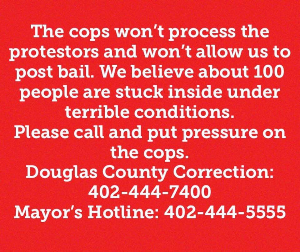 DCC is holding protesters in torturous conditions. They also continue to illegally detain many for the past 12 hours without processing them or pressing actual charges. We can only speculate what they are going through. Call &amp; tell them to put a stop to this fascist behavior