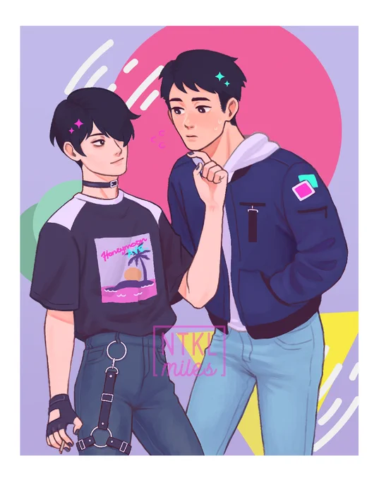 commission of Goth and Jock for @refrainbow !! so honored to draw these babes ? ?

read Boyfriends here! https://t.co/DnWET6ZK1s 