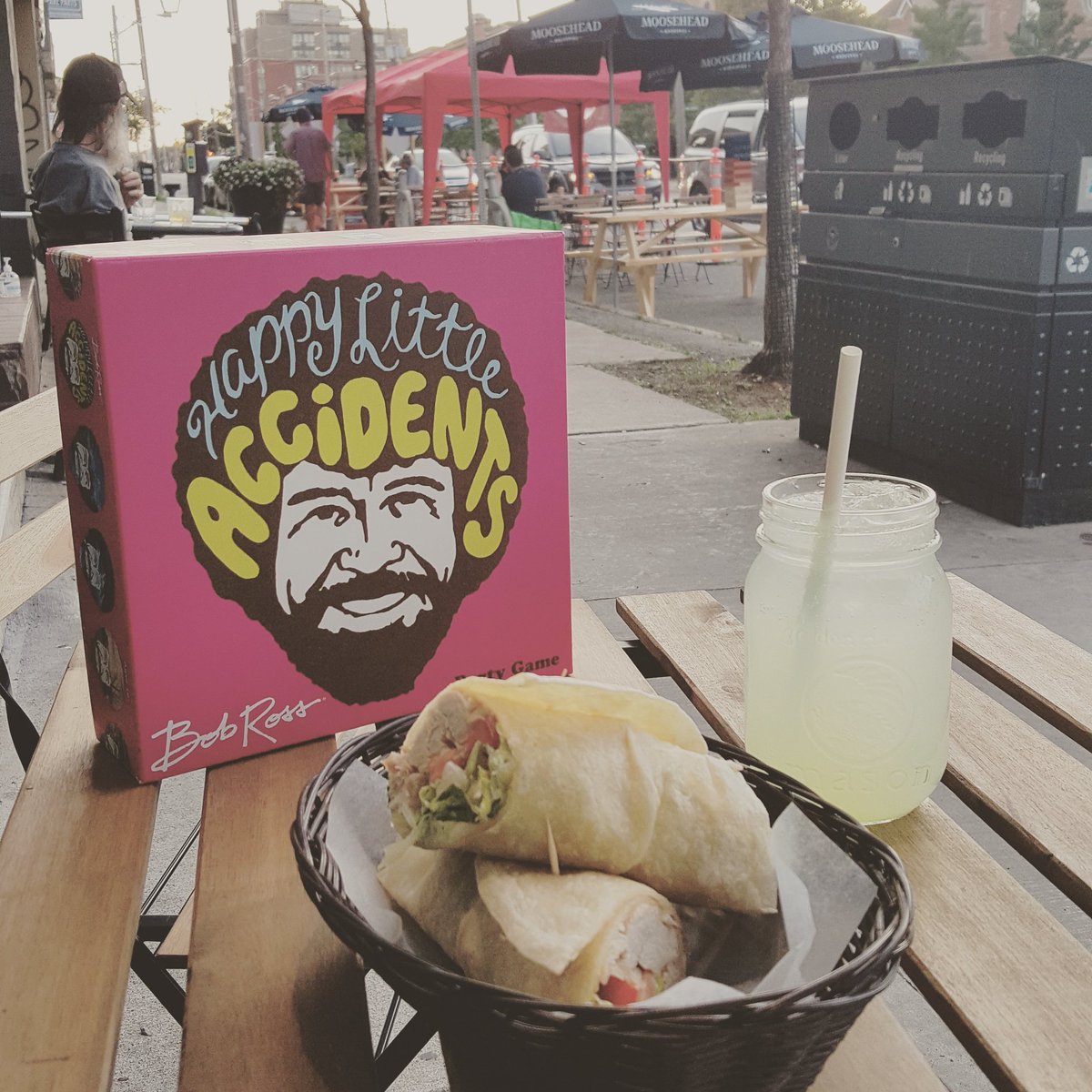 FunnyBonesTO's tweet photo. New food and drink options on our Funny Bones Play Patio! This Roasted Chicken Caesar Wrap and sparkling lemonade is very yummy... #PatioPlay #FunWithFriends #FunWithFamily #AddPlayToYourDay #SupportLocal #SaveOurBusiness https://t.co/lKckm1oprn