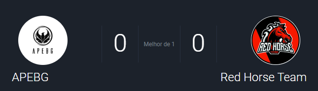 RHorseTeam's tweet photo. Vamos para a Segunda partida dos playoffs! APEBG vs Red Horse Team  #GORHS https://t.co/XTyKqsnBlm