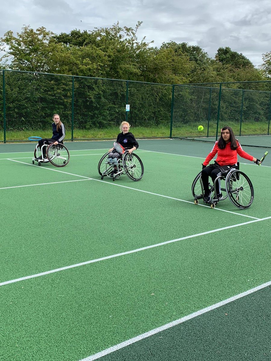 Been on court 10-3 today at Broughton &amp; District Tennis Club. Adults open play this morning and finished the day of with some of our wheelchair junior girls squad.