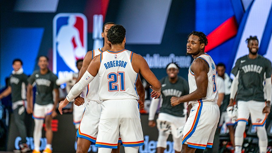 okcthunder's tweet photo. Teammate goals. https://t.co/j4xXkQqPNV