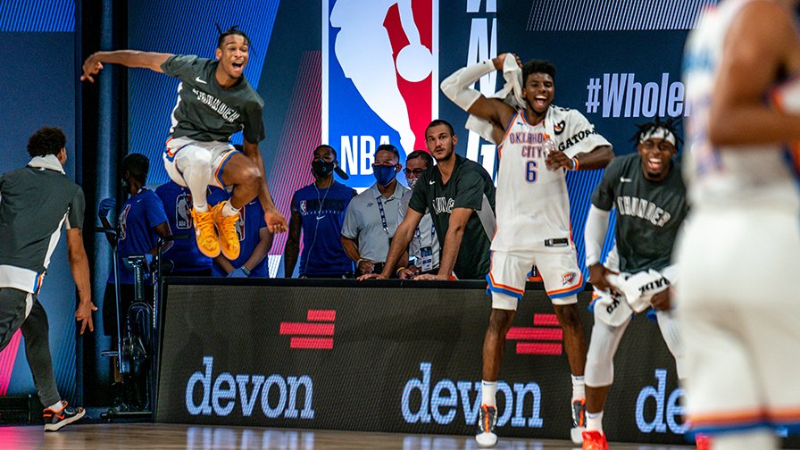 okcthunder's tweet photo. Teammate goals. https://t.co/j4xXkQqPNV