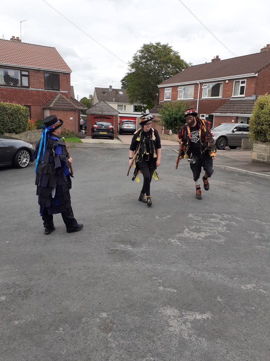 We have managed to bring more people from their homes to watch us dance and play with the <a href="/CoddywompleUK/">Coddywomple</a> #streetdancing #tattersandtails #brokenboots #melodeon