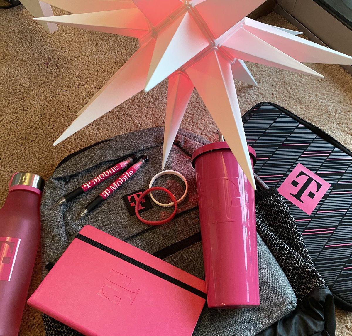 Thank you <a href="/JonFreier/">Jon Freier</a> and <a href="/MikeSievert/">Mike Sievert</a> for the #magentagear!