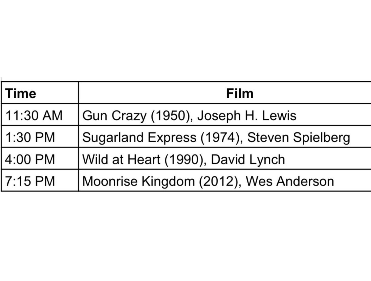 My 15th Sunday in a row with a themed movie marathon. This time: “Lovers on the Lam.”