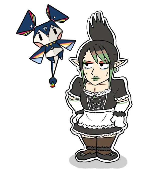 ペーパーチャイカ
#お花畑青空大写生大会 