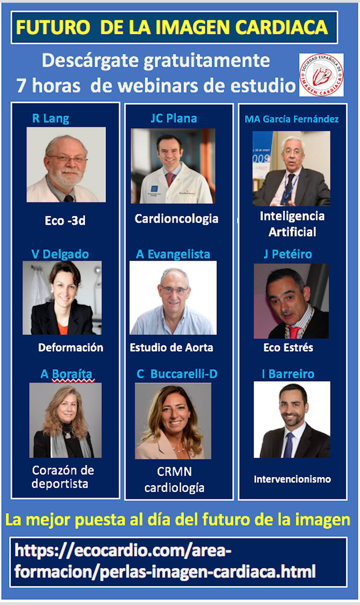 ImagenCardiaca's tweet photo. Si te quieres enterar del FUTURO de LA IMAGEN CARDIACA  no te pierdas estas  mas de 7 horas sobre el tema con los maximos expertos.
Descargatelos gratuitamente desde la pagina de nuestra sociedad- SEIC- en este link:
https://t.co/QkfT9Z25Uu https://t.co/ZWhUJTvPnW