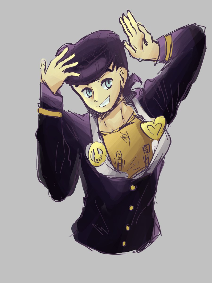 _Icey0417_'s tweet photo. Jojo’s bizzare adventure !!1!1!1!2!2!2!2!2! Doodles.  Speedwagon and Rohan were requests from my Instagram. 💖 https://t.co/ftsdTnn3H2