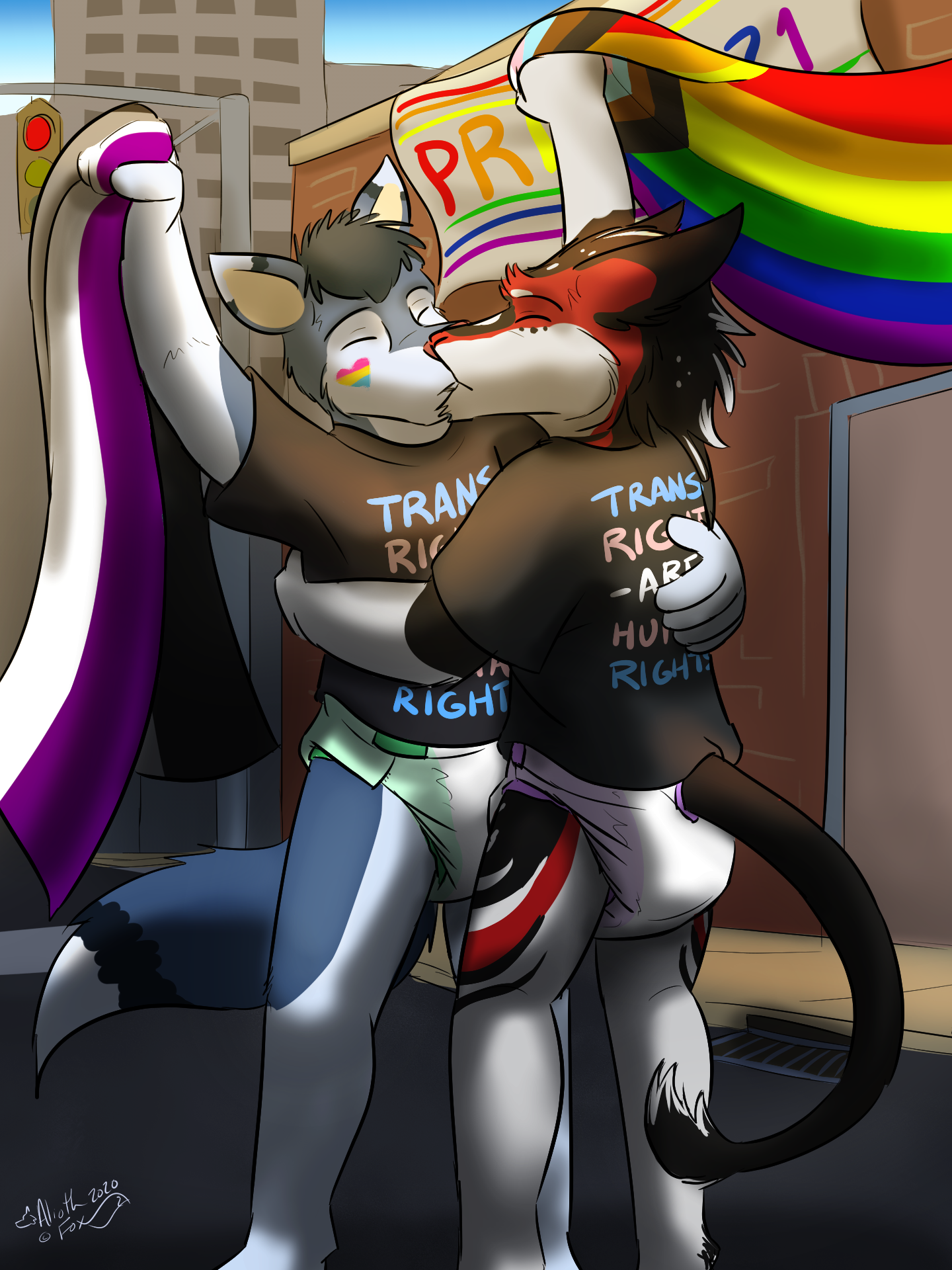 “Kiss at pride :D
Completed commission for @Crinkly_ICE
 ^....