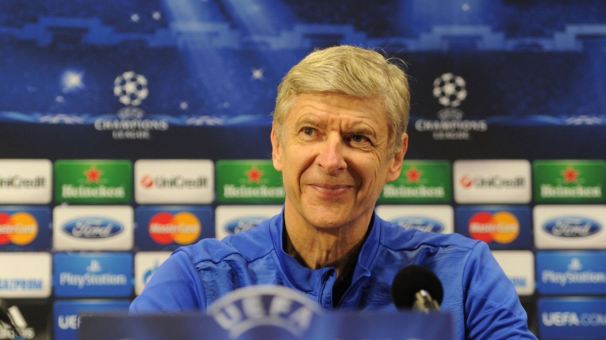 _MUSAFlR_'s tweet photo. Arsene Wenger said qualifying for champions league was like winning a trophy. Today I'm seeing United and Chelsea fans celebrating like they've just won the trophy.
#ChampionsLeague 
#united
#chelsea 
#Arsènewenger https://t.co/PXpqBKynFV