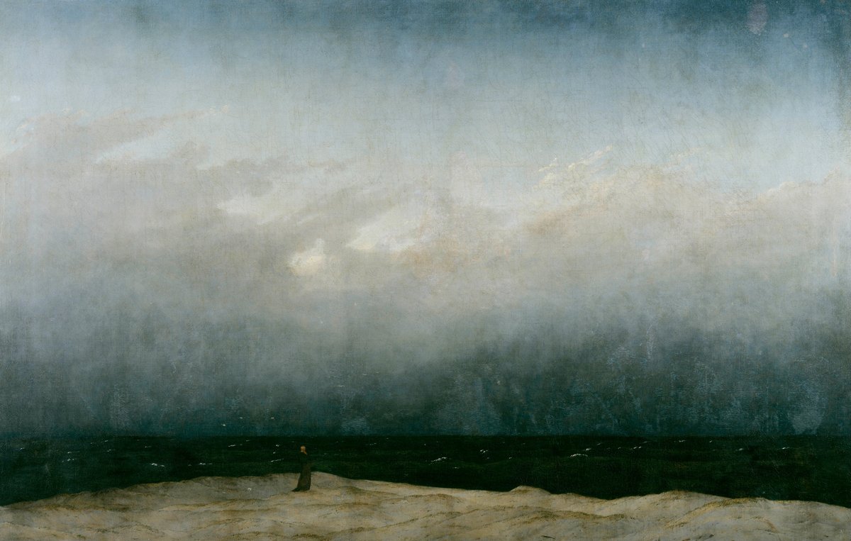 Artnau On Twitter Mountain Landscape With Rainbow C 1809 By Caspar David Friedrich