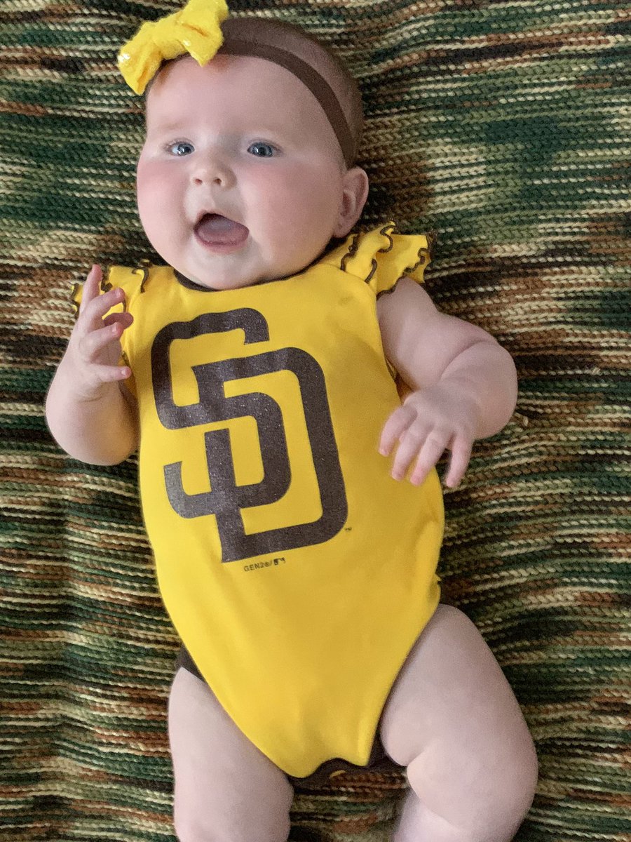 StephDVasquez's tweet photo. @Padres What’s the new hashtag this year?! #FriarFaithful or maybe #PetcoatHome 🤣🥰⚾️🤎💛 https://t.co/Ts0aFNRvHO