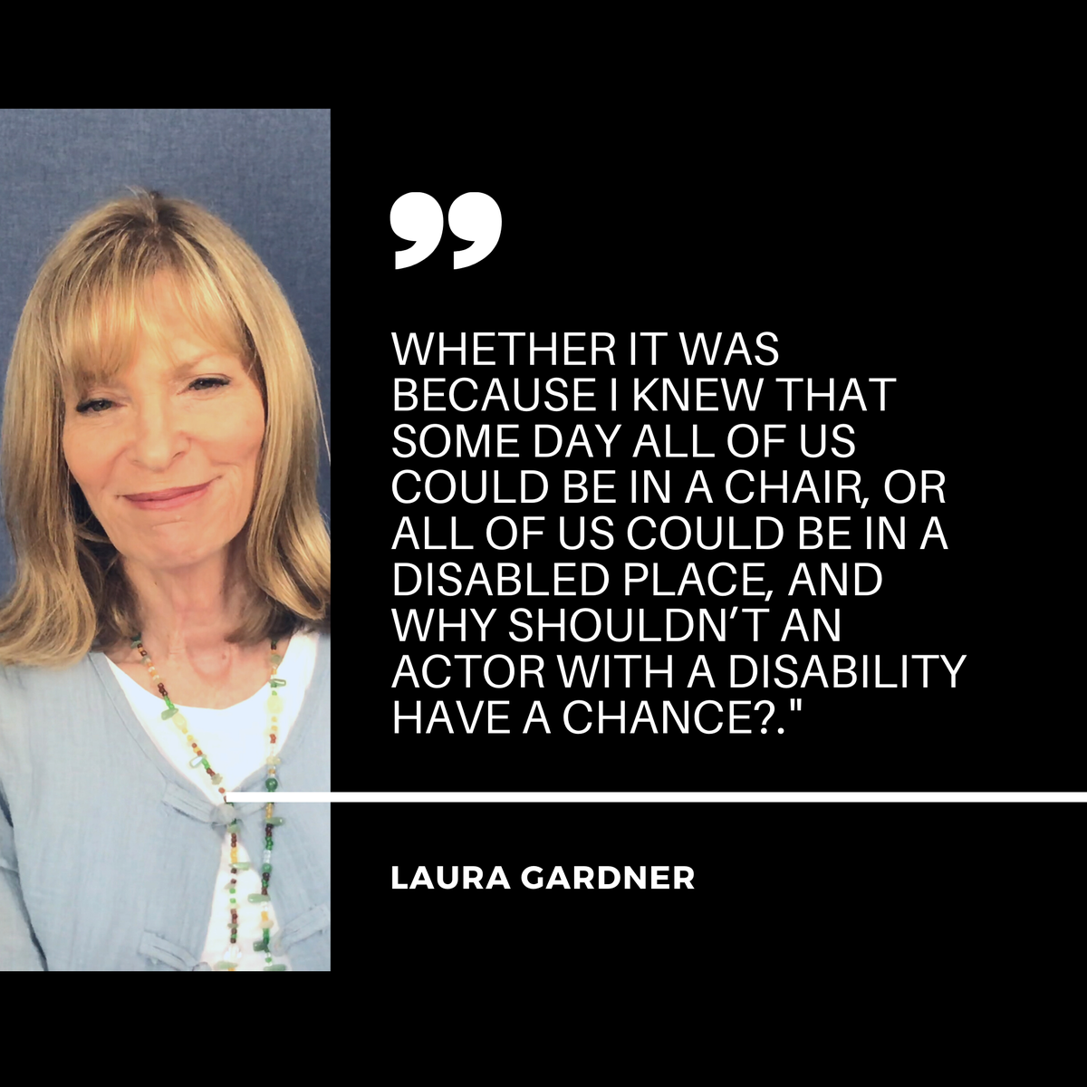 Invisible_edfc's tweet photo. "And why shouldn't an actor with a disability have a chance?" - @thelauragardner 

Watch the film to hear more: https://t.co/7sCN6MoCKH

#inspirechange #disabilityfilmchallenge #easterseals #ADA30 #INBA @DisabilityChall @tenacityarts @EastersealSoCal https://t.co/q4wDz3eXsm