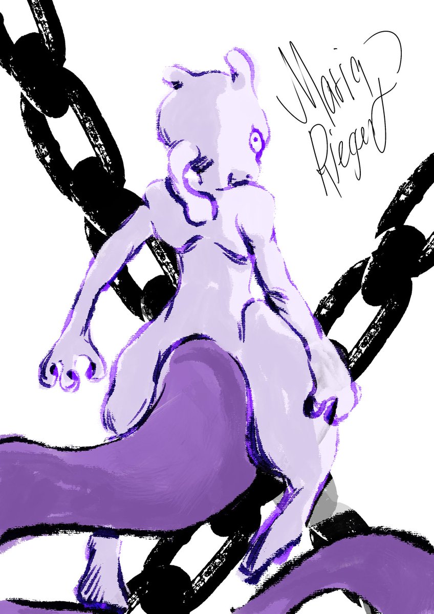 BeliouOFFICIAL's tweet photo. CHAINED. #Procreate5
#iPadPro
#Mewtwo #Nintendo ©
#pokemon #pokémon #PokemonGOFest2020 https://t.co/Olhotks2o4