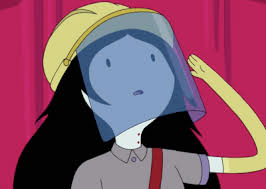 PollyGuo's tweet photo. i gave marceline a face shield in Music Hole to protect her from the sun (and bc i thought it looked Very Cool) but now is maybe the only time it will be socially acceptable for YOU ALSO to dress like this in public. seize this chance https://t.co/Yu3ftSWOLJ