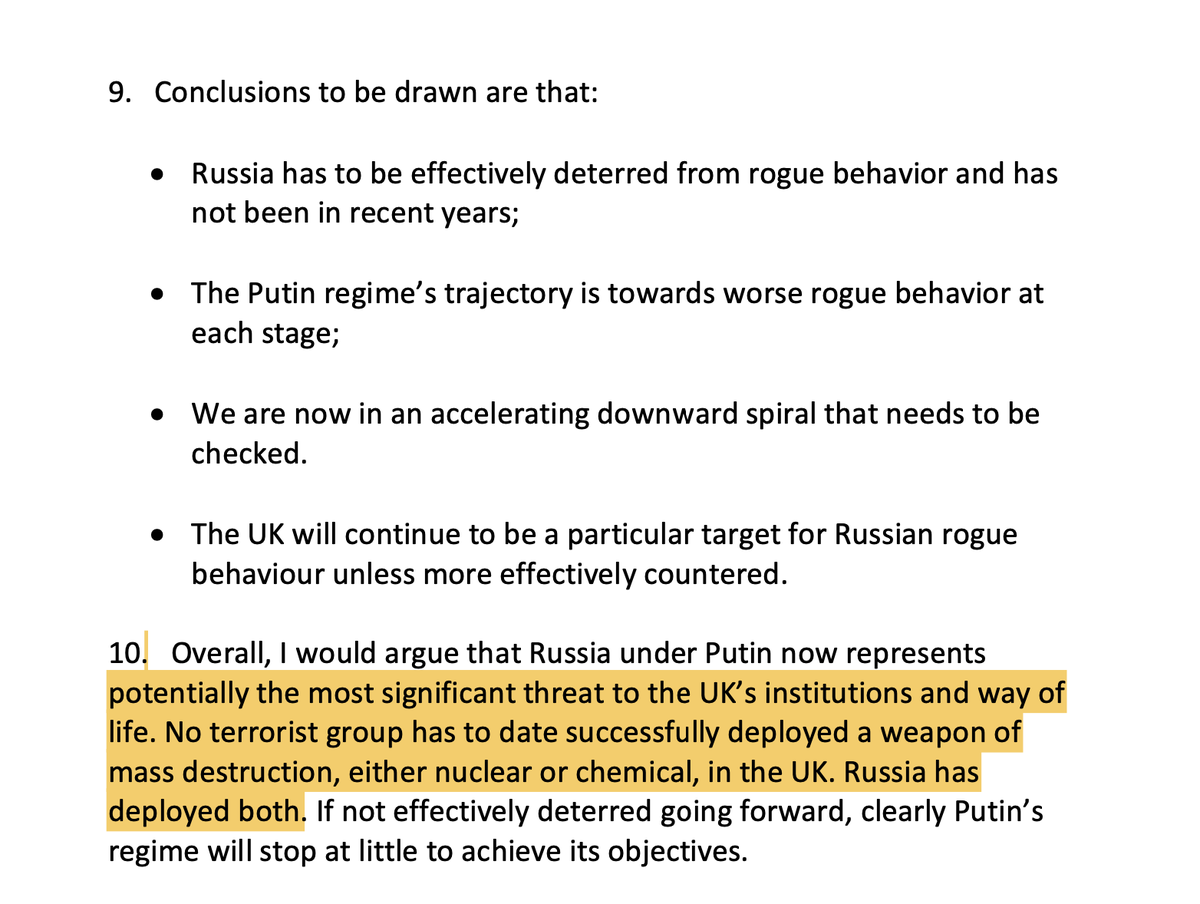 HERE WE GO: According to Steele, Russia is the biggest threat to the UK, and worse than any terrorist group out there. 