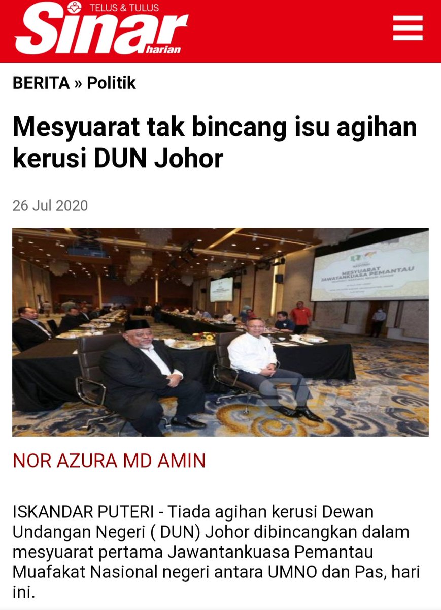 khairulfaizi73's tweet photo. Muafakat Nasional Negeri Johor 
@AbdullahHusin_ @Hasni_Johor @mazri_yahya @fauzishaffie @JaisSarday @MahfodzNawfal @pas_johor @johor_umno https://t.co/Cpr3iGaakH