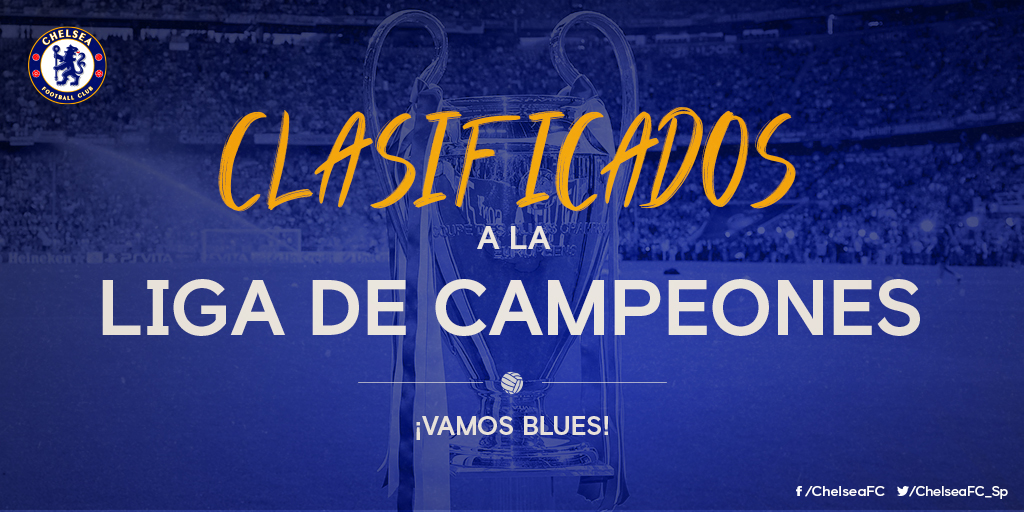 ChelseaFC_Sp's tweet photo. Clasificar a @LigadeCampeones: ✅ https://t.co/RC0Rn4Q8z4